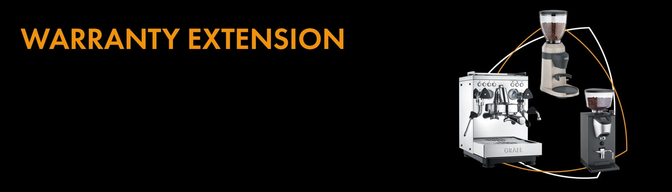 Coffee machine and coffee grinders with warranty extension