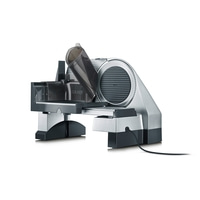 Trancheuse Graef, argent et noir, électrique, appareil de cuisine, préparation alimentaire