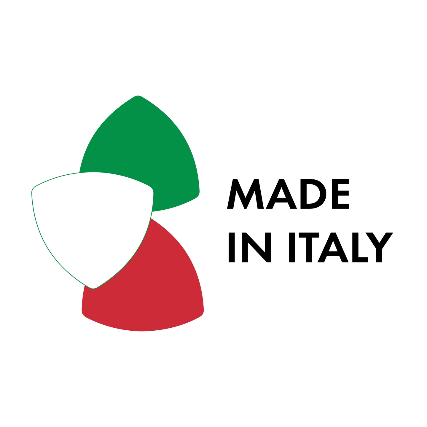 Logo Made in Italy con i colori della bandiera italiana
