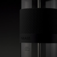 Manual milk frother MMS12 black