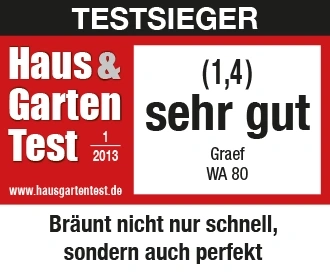 Haus & Garten Test 2013 review: Very good (1.4) for Graef WA 80, test winner.