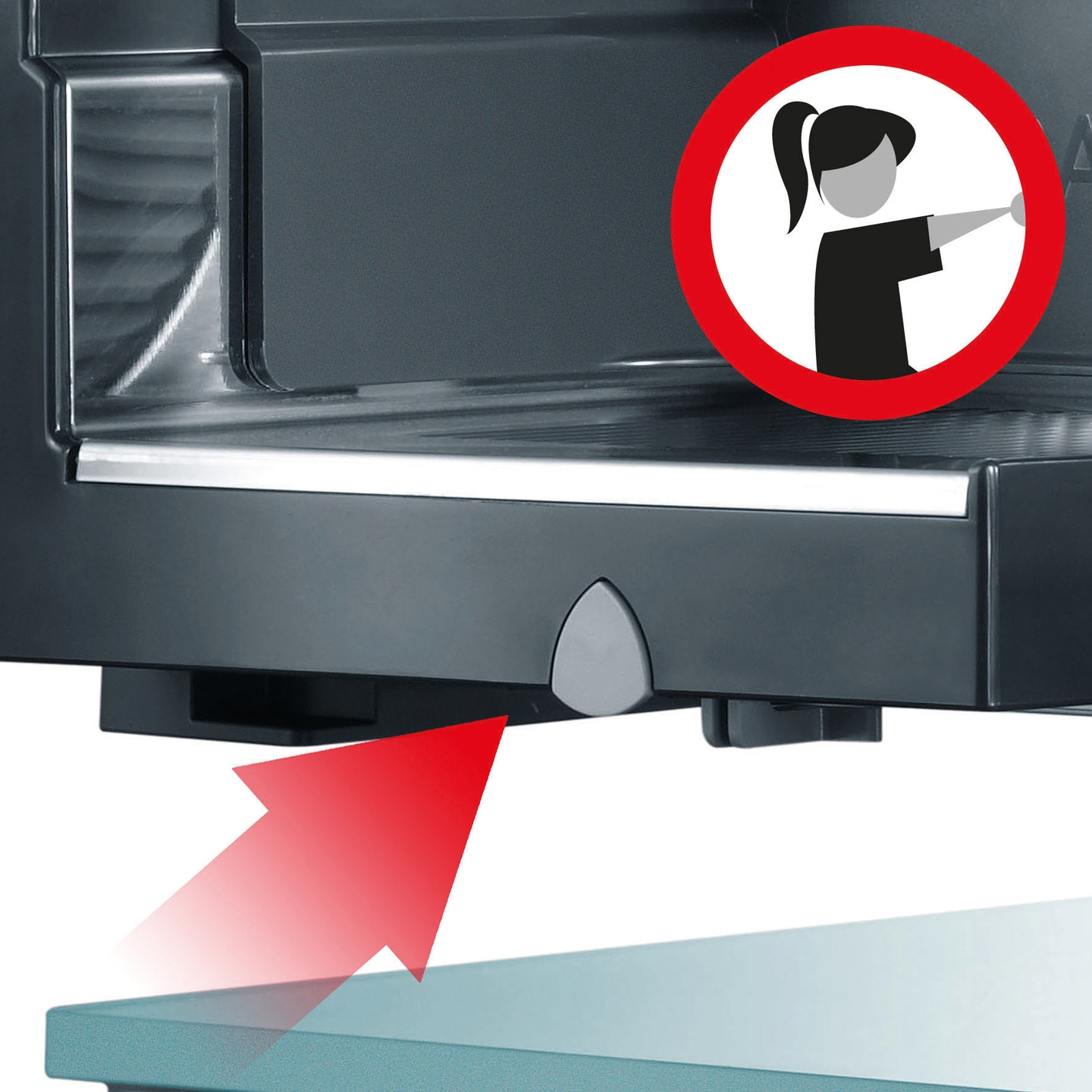 Segnale di avvertimento, freccia, dispositivo, donna, funzionamento, attenzione, macchina, rosso, nero, bianco, simbolo