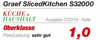 Graef SlicedKitchen S32000 note 1.0, Ausgabe 2/2019, Oberklasse, Rapport qualité/prix: très bon