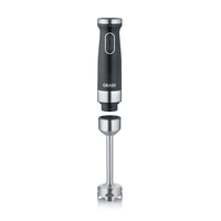 Graef immersion blender, black, stainless steel, detachable, kitchen appliance, blending, pureeing