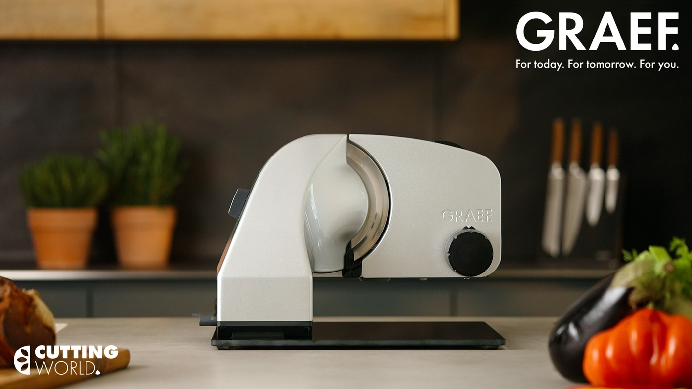 Slicer Master M98F, fine slicer, silver 30° tilt function for even easier working