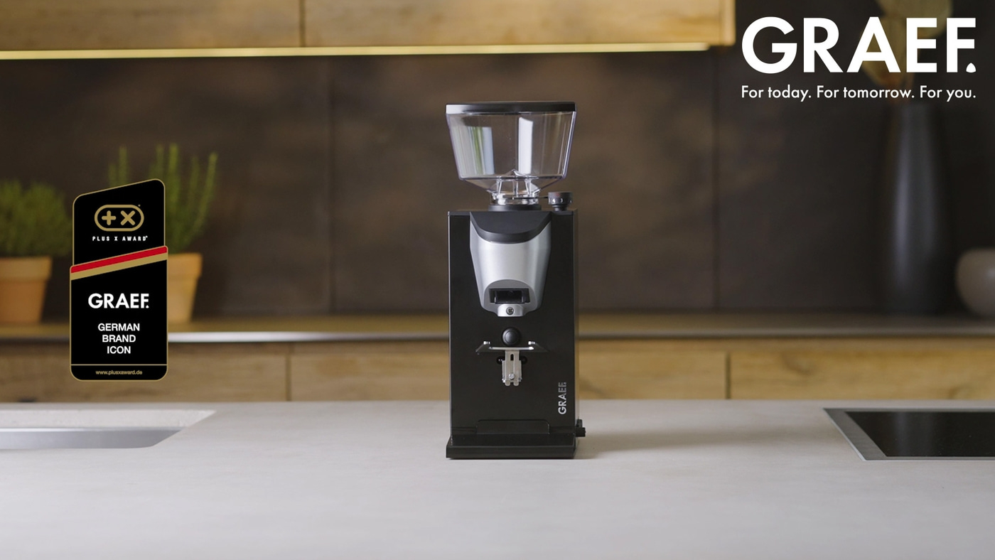 Moulin à café GRAEF, Plus X Award, icône de la marque allemande, pour aujourd'hui, demain, vous.