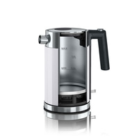 Kettle, stainless steel, white, black, handle, MAX, MIN, 1.0L, 0.5L, kitchen, appliance