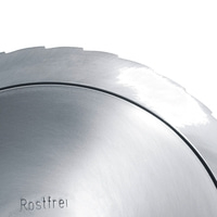 Lame de scie circulaire en métal avec l'inscription Rostfrei