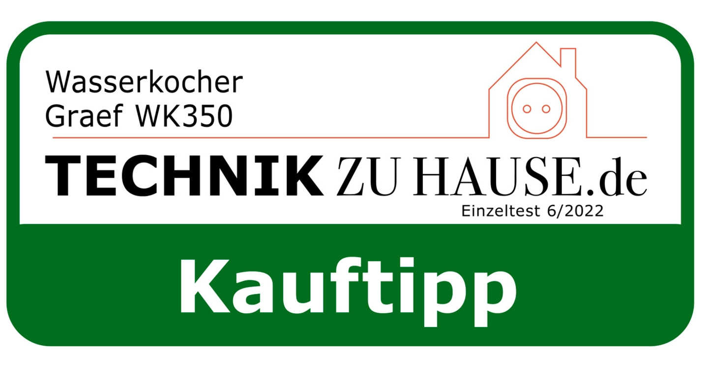 Kettle Graef WK350, Technik zu Hause, Single test 6/2022, Buying tip