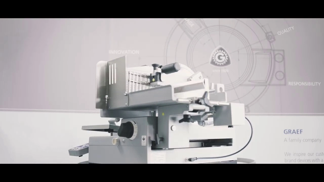Affettatrice Graef, innovazione, qualità, responsabilità, azienda familiare, dispositivi di marca.