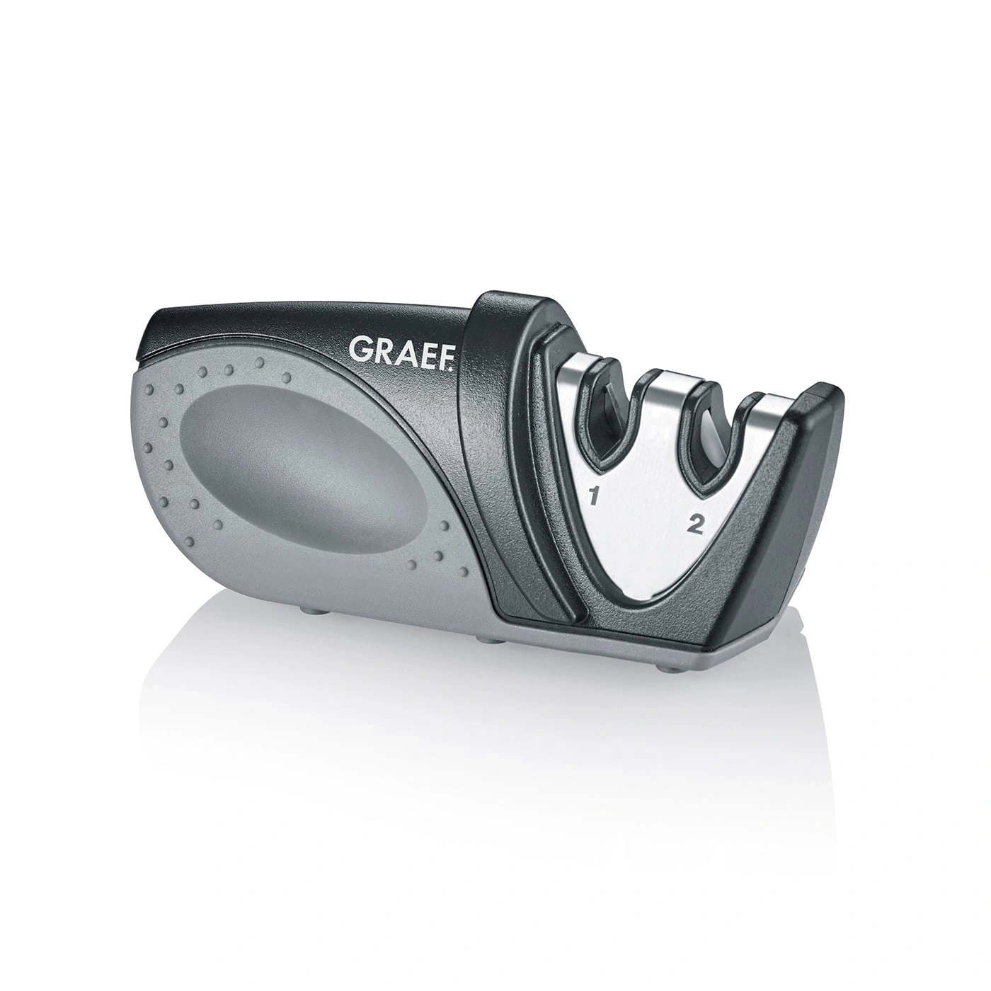 Affilacoltelli Graef, grigio e nero, per affilare coltelli, utensile da cucina