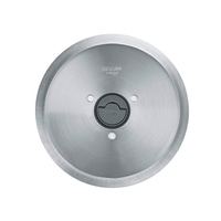 Circular kitchen device with RSG Solingen logo and 'Open/Press' function.