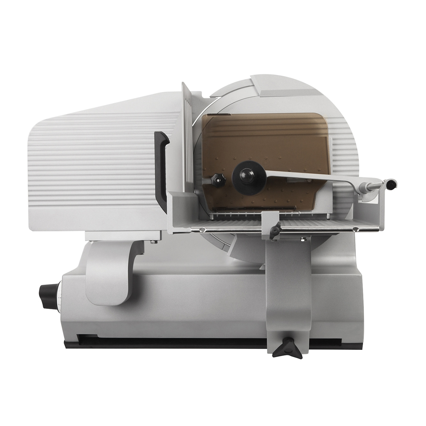Meat slicer, silver, professional kitchen appliance, food preparation, cutting, stainless steel