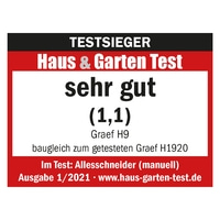 Testeur Haus & Garten Test, très bon (1.1), Graef H9, trancheuse, numéro 1/2021