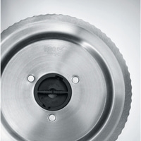 Lame de scie circulaire en métal avec verrou rotatif noir et logo RSG Solingen.