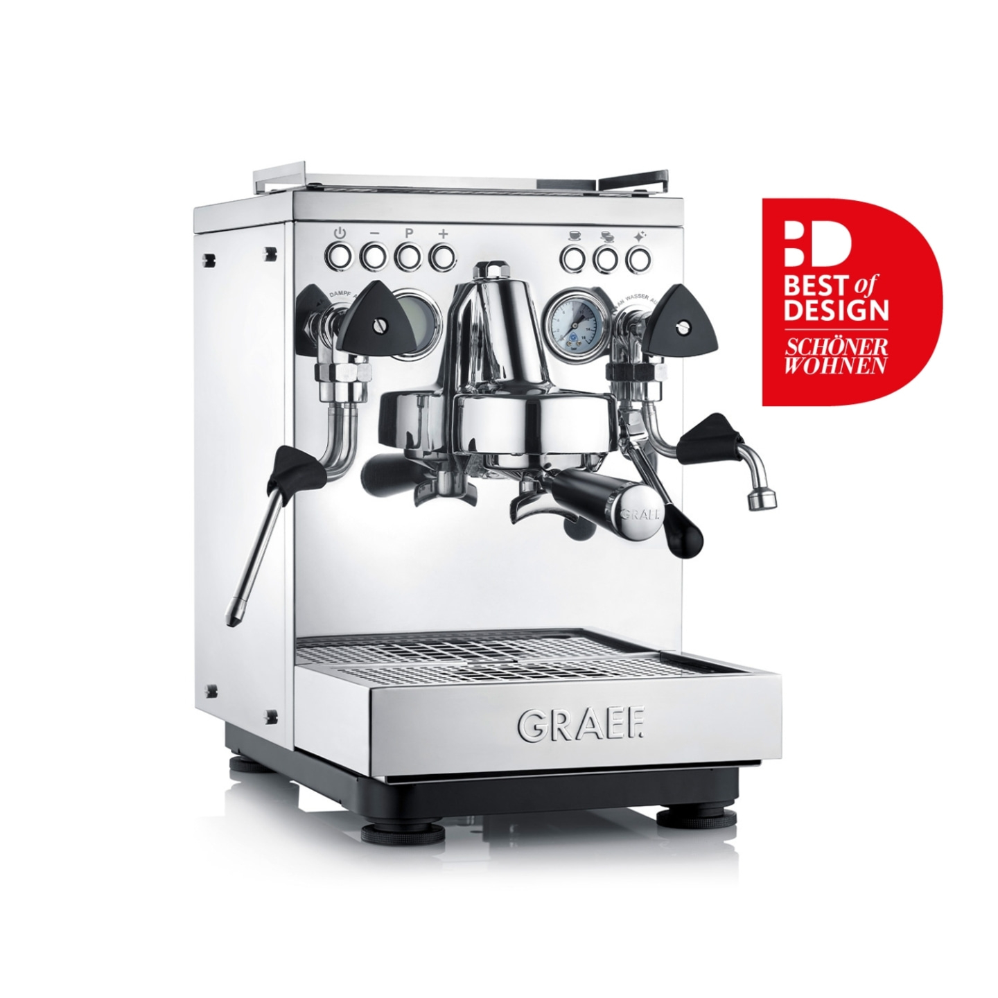 Graef espresso machine, stainless steel, Best of Design, coffee machine, home appliance