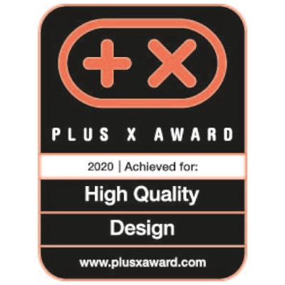 Plus X Award 2020 per High Quality Design, www.plusxaward.com