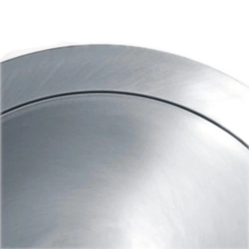 Gray metallic surface with a black line, shiny and curved, close-up view.