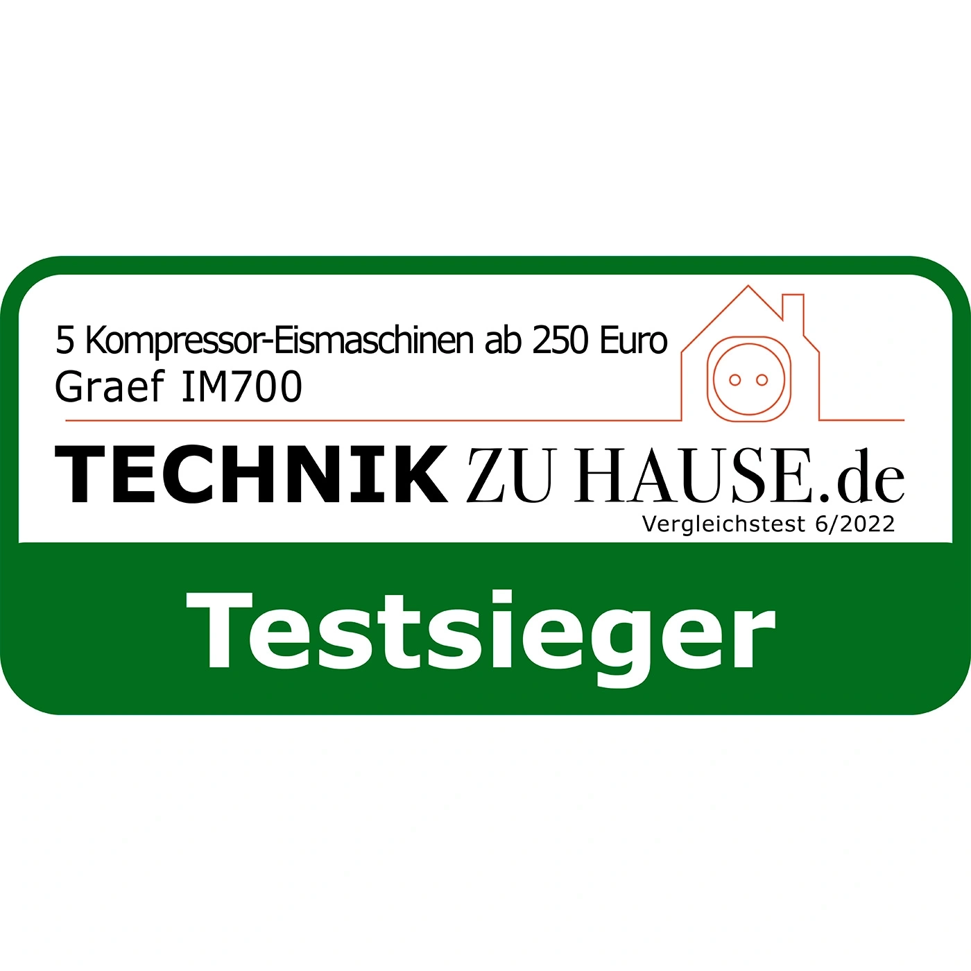 Prix du test pour les machines à glace de Technik zu Hause.de, Test winner 6/2022
