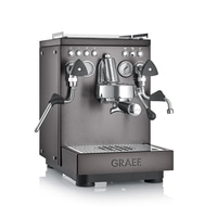 Macchina per espresso Graef grigio scuro con lancia vapore e acqua, acciaio inox