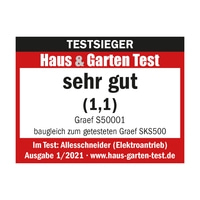 Testeur Haus & Garten Test, très bon (1,1), Graef S50001, trancheuse, édition 1/2021