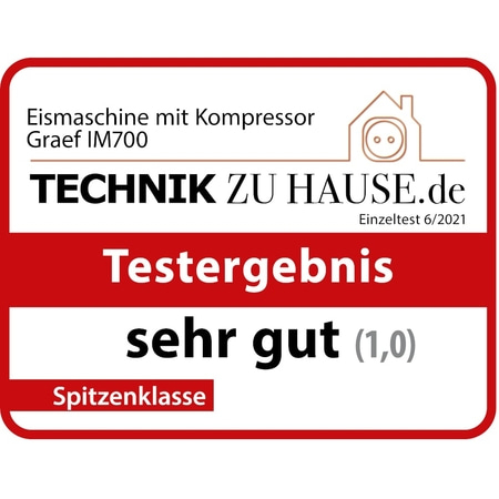 Machine à glace Graef IM700, très bon résultat de test, top classe, technologie à la maison