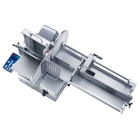 Meat slicer, professional equipment, stainless steel, food preparation, kitchen appliance