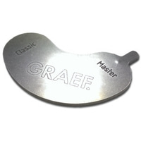 Graef Master Classic, utensile da cucina in metallo argentato, primo piano, testo, design classico