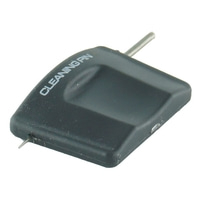 Cleaning pin, black, with metal pin, for cleaning, tool, close-up, isolated