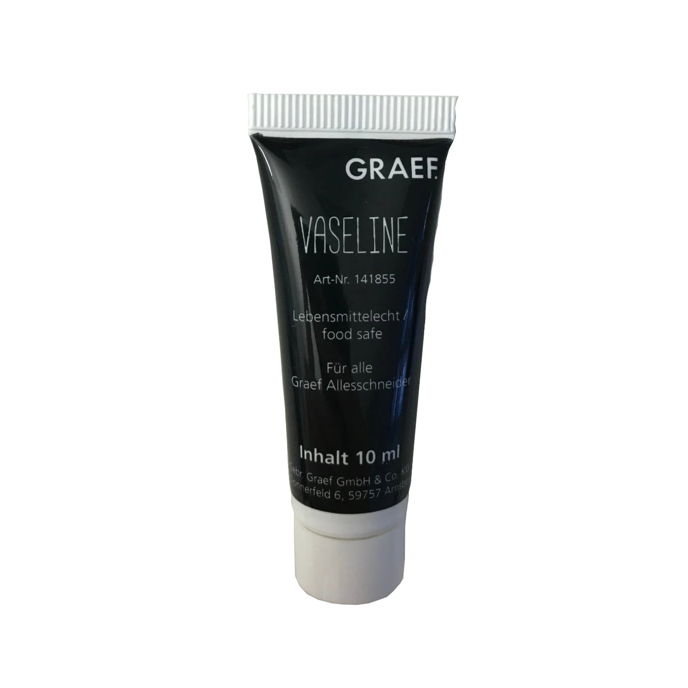 Tubo di vaselina GRAEF, 10 ml, per alimenti, per affettatrici, Art-Nr. 141855