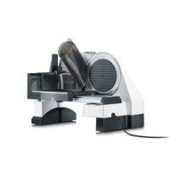 Trancheuse électrique Graef, blanche et noire, avec câble, prise de détail