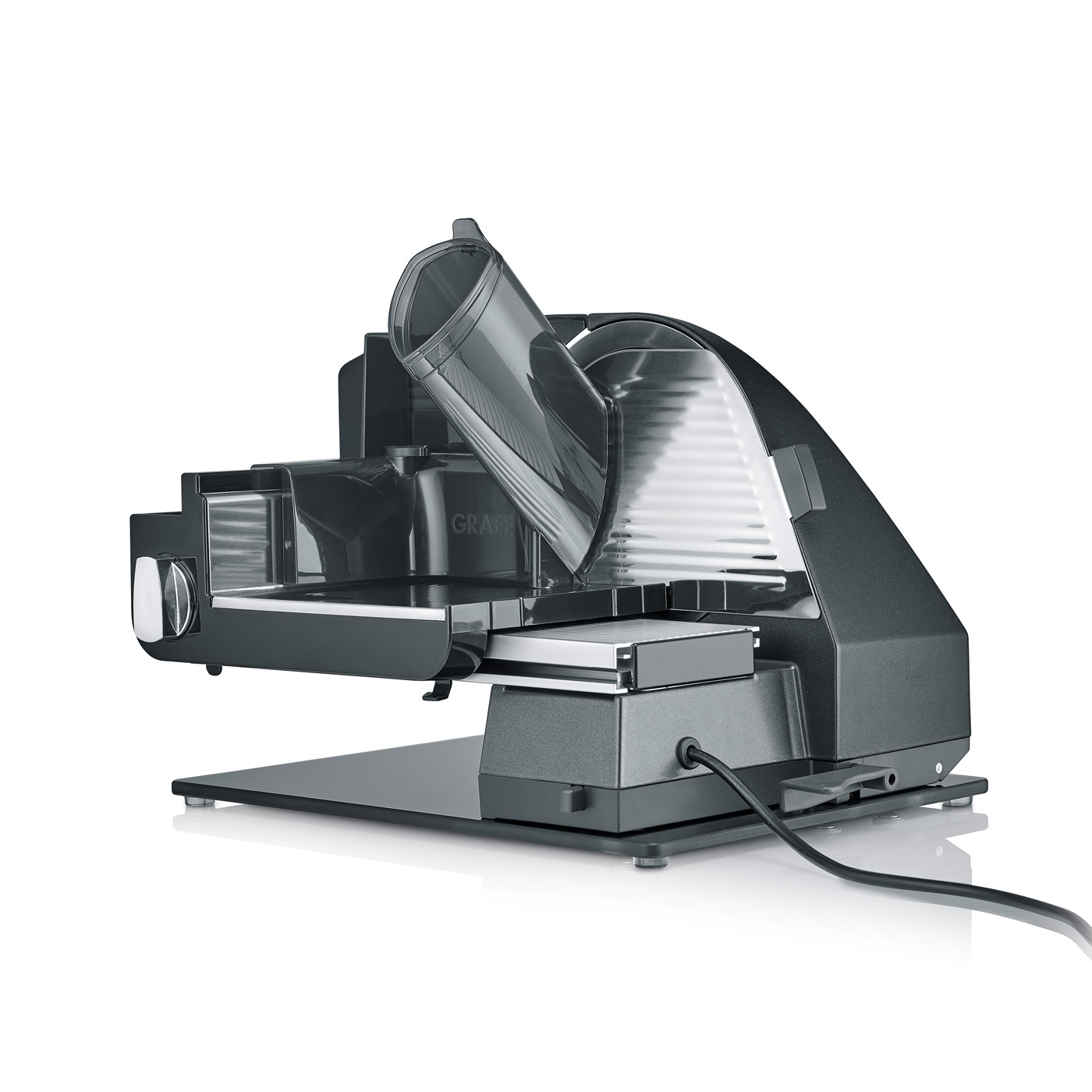 Affettatrice Graef, elettrica, nera, tagliare cibo, cucina, elettrodomestico, coltello, preparazione