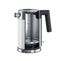 Bouilloire, acier inoxydable, blanc, coupe, intérieur, poignée, couvercle, max 1,0L, min 0,5L