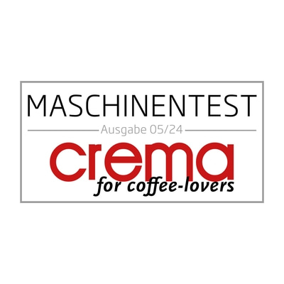 Maschinentest Crema per amanti del caffè Ausgabe 05/24 logo