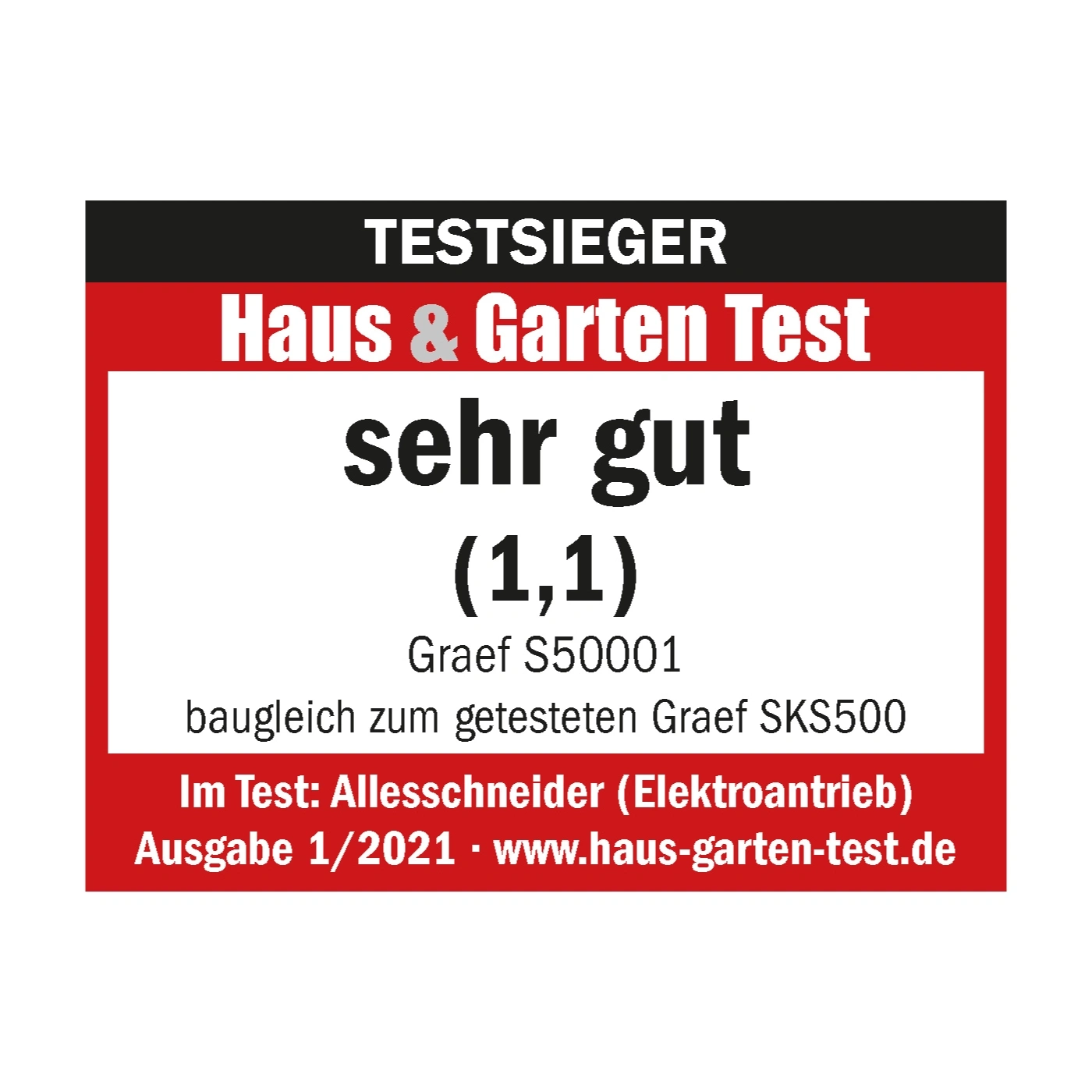 Vincitore del test Haus & Garten Test, molto buono (1,1), Graef S50001, affettatrice, edizione 1/2021