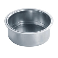 Récipient métallique avec trous, pour préparation café, isolé, acier inoxydable, rond