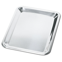 Plateau de cuisson argenté, rectangulaire, vide, brillant, pour cuisine et pâtisserie, isolé