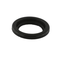 Joint d'étanchéité en caoutchouc noir, circulaire, pour usage industriel.