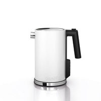 White electric kettle with black handle and GRAEF logo on a white background.