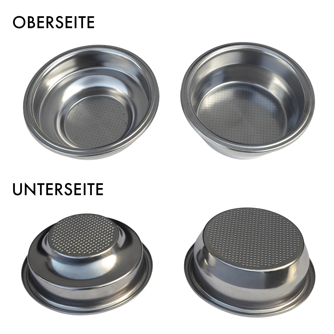 Filtre à café supérieur et inférieur avec motif perforé