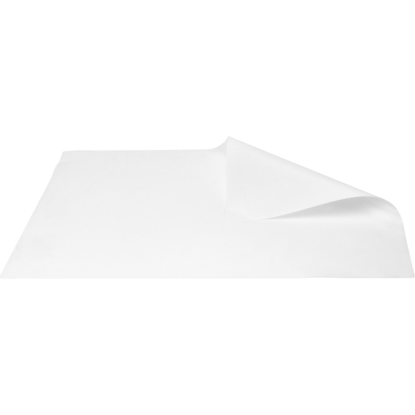 Papier blanc avec un coin plié, isolé sur fond blanc