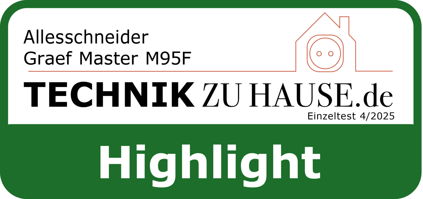 Allesschneider Graef Master M95F, Technik zu Hause.de, Highlight, Einzeltest 4/2025