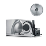 Foldable slicer Mytiny TWIN, silver brilliantly small, brilliantly simple!