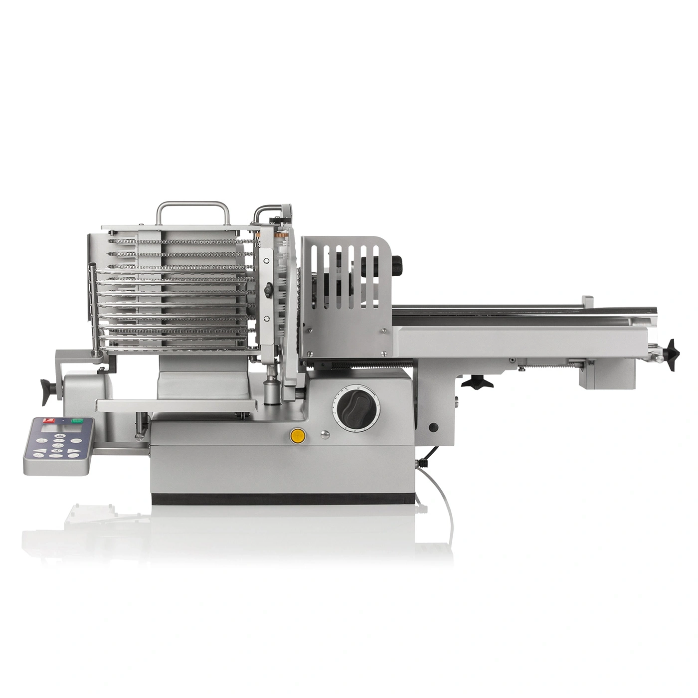 Affettatrice per carne, attrezzatura professionale, acciaio inossidabile, trasformazione alimentare, cucina, ristorazione
