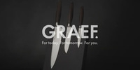 Knife set with logo and slogan: For today. For tomorrow. For you.