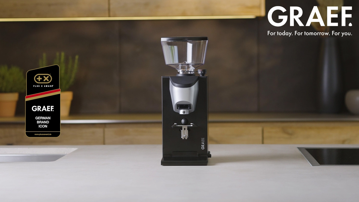 Moulin à café GRAEF, Plus X Award, icône de la marque allemande, pour aujourd'hui, demain, vous.