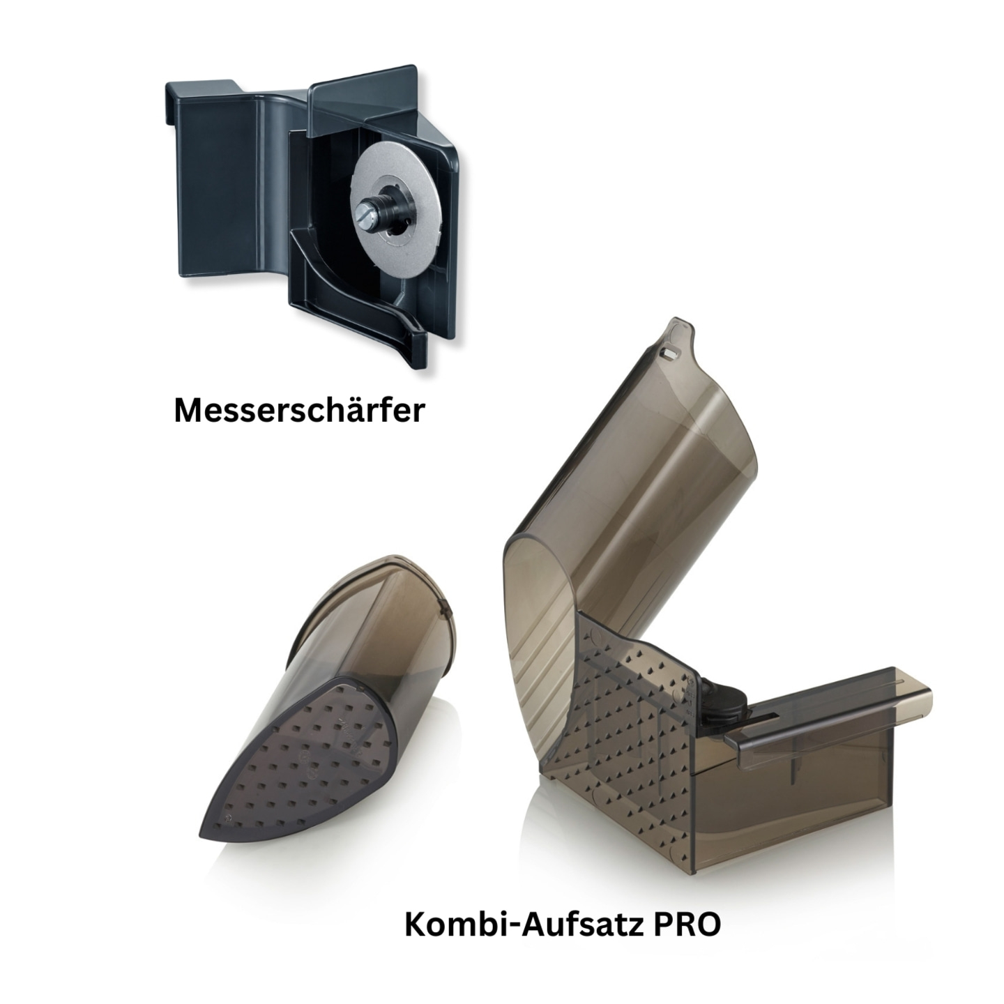 Affûteur de couteaux et accessoire Kombi PRO. Ustensiles de cuisine noirs. Accessoires.