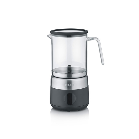 Glass milk jug MS802, black Finest, creamy milk foam