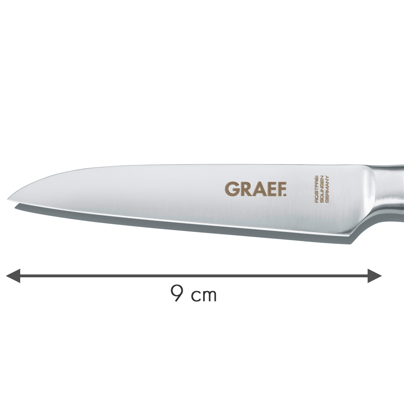 Knife with 9 cm blade, GRAEF, stainless, Solingen, Germany