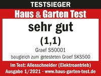 Testeur Haus & Garten Test: très bon (1,1) Graef S50001 Allesschneider édition 1/2021